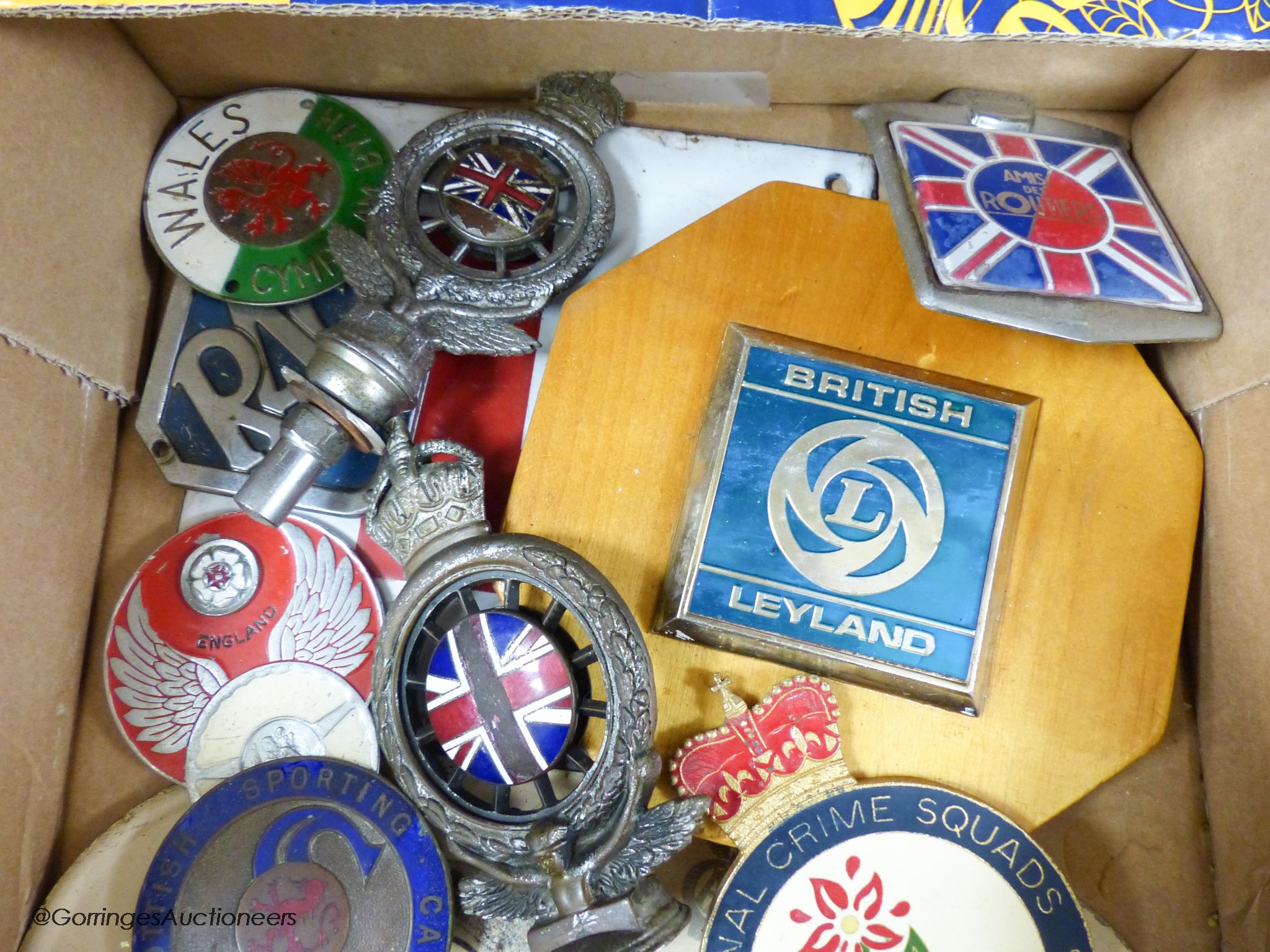 A quantity of various British Car badges